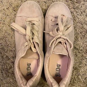 Brash Pink Suede Sneakers